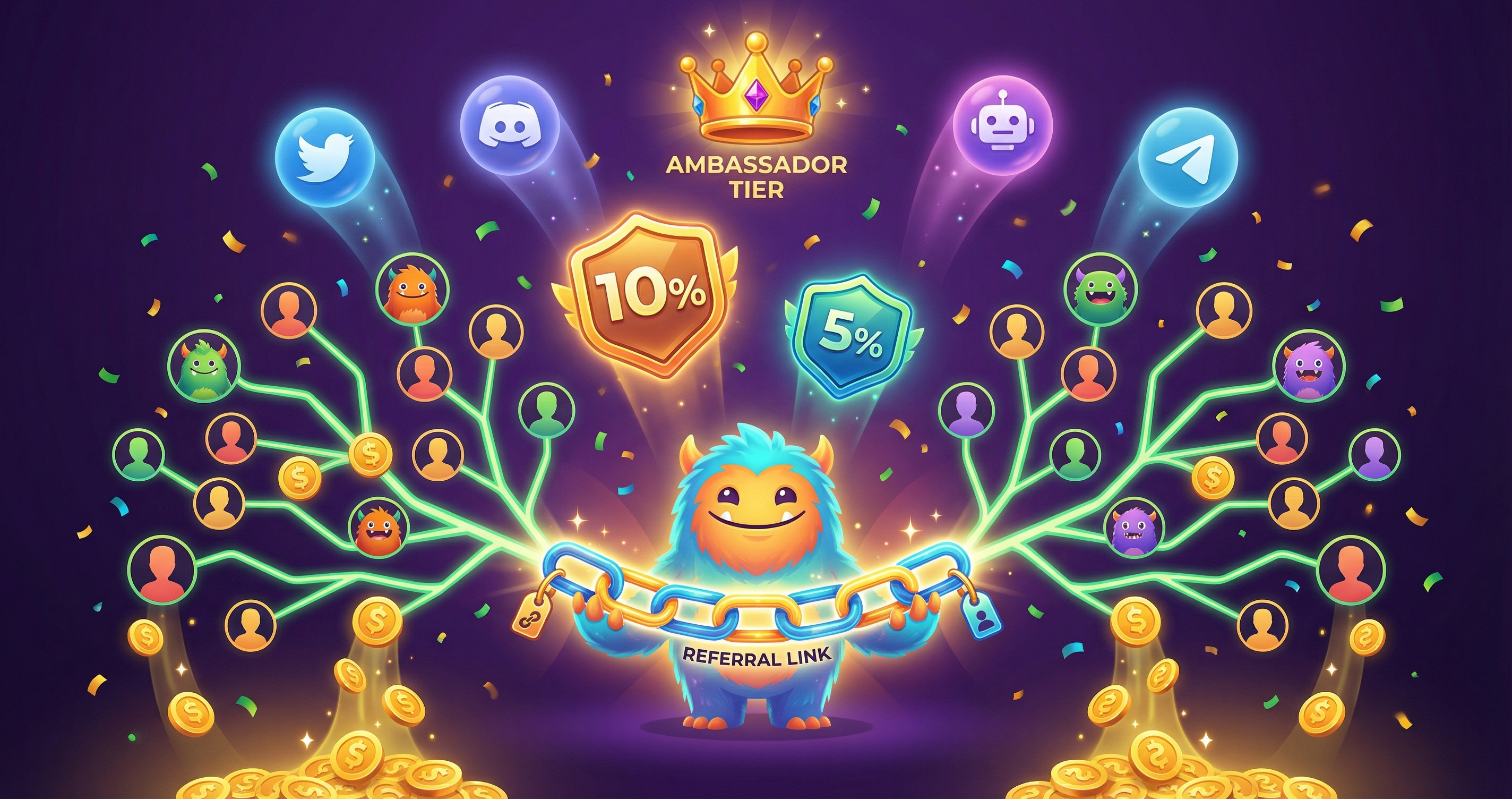 Share the MASH, Reap the Rewards: Cryptids Game Launches Lucrative Referral Program with Residual Income